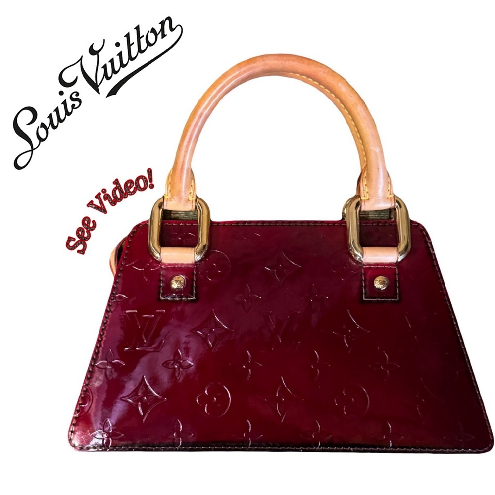 SOLD! Louis Vuitton Burgundy Handbag - Picture 1 of 15